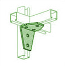 UNISTRUT, 90 DEG ANGLE FITTING PERMA-GREEN