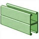 UNISTRUT, 1-5/8 X 10' BACK/BACK SOLID GREEN