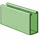 UNISTRUT, 3-1/4 X 10' SOLID  PERMA-GREEN