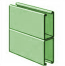 UNISTRUT, 3-1/4 X 10' BACK/BACK SOLID  PERMA-GREEN