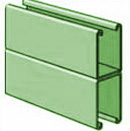 UNISTRUT, 2-7/16 X 10' BACK/BACK  PERMA-GREEN