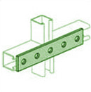 UNISTRUT, 5-HOLE SPLICE PLATE PERMA-GREEN