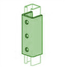 UNISTRUT, 3-HOLE U-SHAPE FITTING PERMA-GREEN